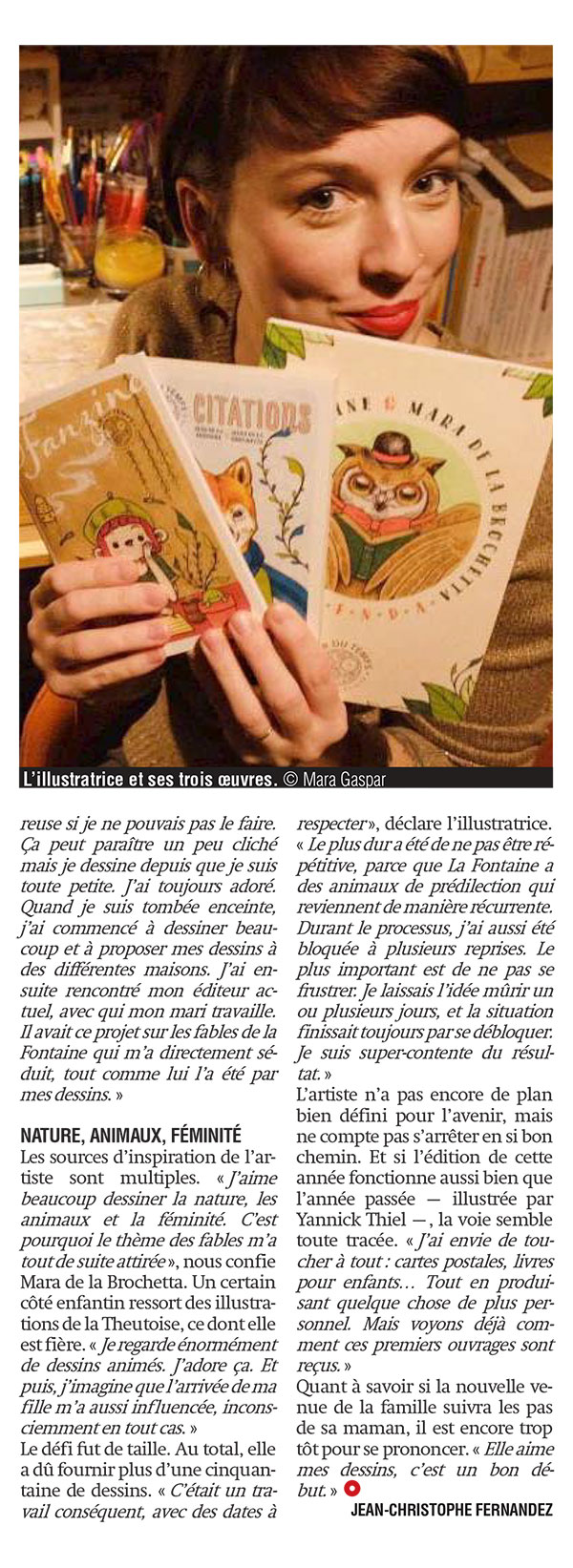 Article la Meuse 2019 Mara
